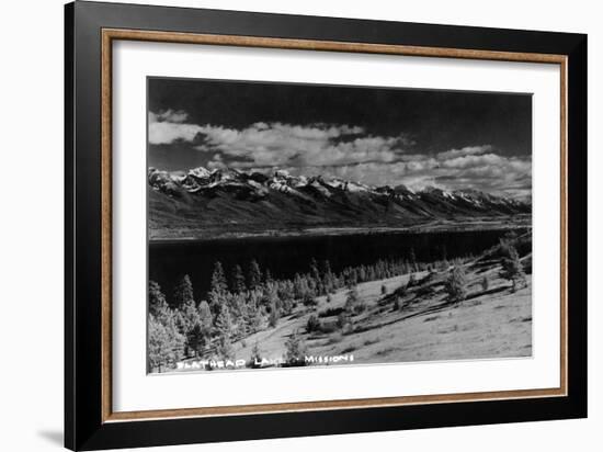 Montana - View of Flathead Lake-Lantern Press-Framed Art Print