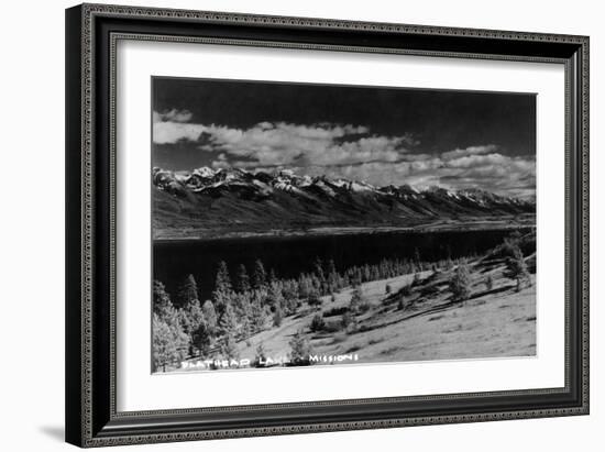 Montana - View of Flathead Lake-Lantern Press-Framed Art Print