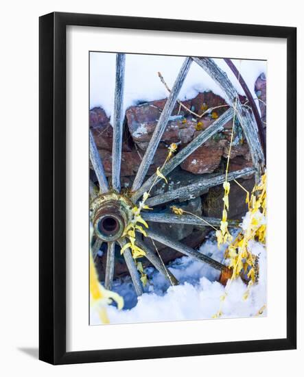 Montana Wagon Wheel I-Heidi Bannon-Framed Photo