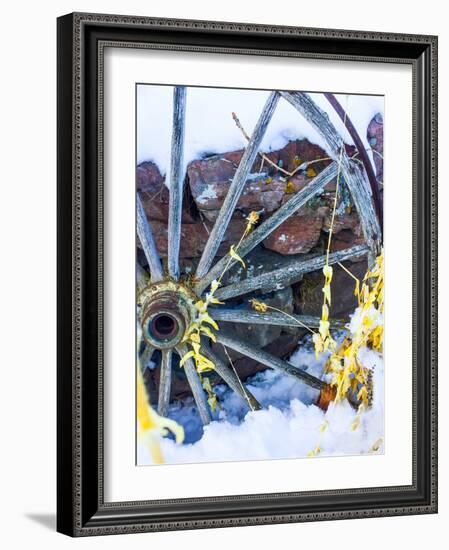 Montana Wagon Wheel I-Heidi Bannon-Framed Photo