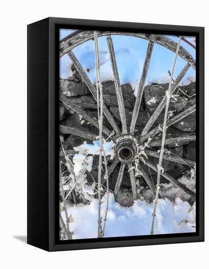 Montana Wagon Wheel II-Heidi Bannon-Framed Stretched Canvas