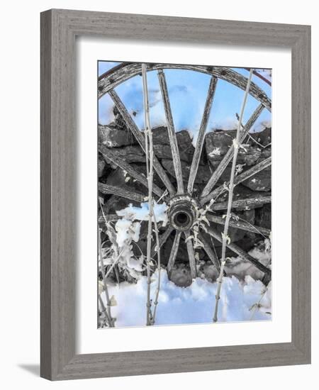 Montana Wagon Wheel II-Heidi Bannon-Framed Photo