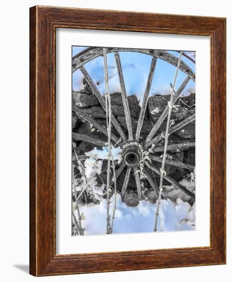 Montana Wagon Wheel II-Heidi Bannon-Framed Photo