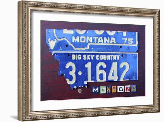 Montana-Design Turnpike-Framed Giclee Print