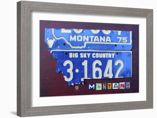 Montana-Design Turnpike-Framed Giclee Print