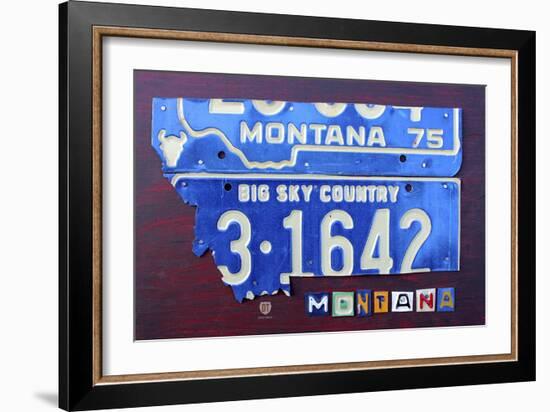 Montana-Design Turnpike-Framed Giclee Print