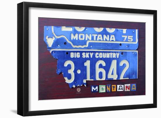 Montana-Design Turnpike-Framed Giclee Print