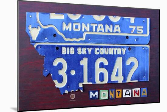 Montana-Design Turnpike-Mounted Giclee Print