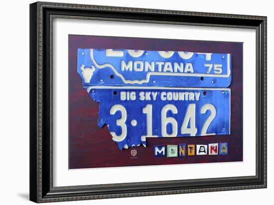 Montana-Design Turnpike-Framed Giclee Print