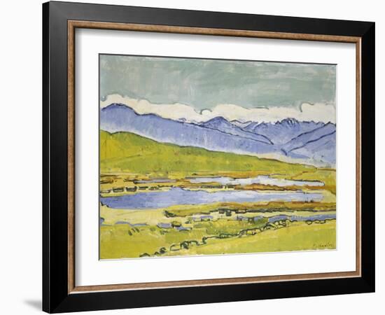 Montanasee, 1915-Ferdinand Hodler-Framed Giclee Print