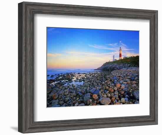 Montauk Lighthouse, Long Island, New York-George Oze-Framed Photographic Print