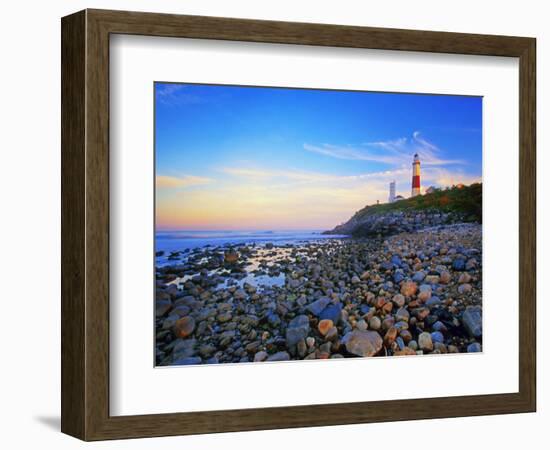 Montauk Lighthouse, Long Island, New York-George Oze-Framed Photographic Print