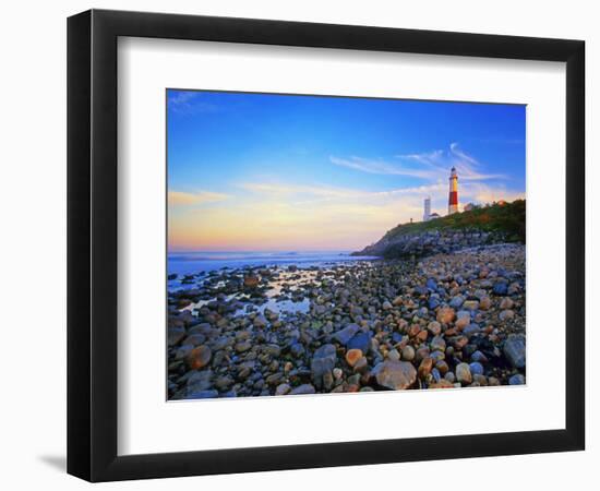 Montauk Lighthouse, Long Island, New York-George Oze-Framed Photographic Print