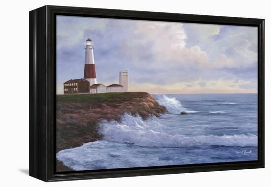 Montauk Lighthouse-Diane Romanello-Framed Stretched Canvas