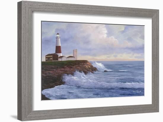Montauk Lighthouse-Diane Romanello-Framed Art Print