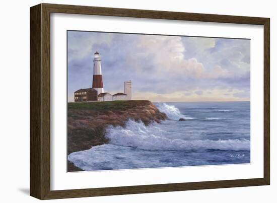 Montauk Lighthouse-Diane Romanello-Framed Art Print