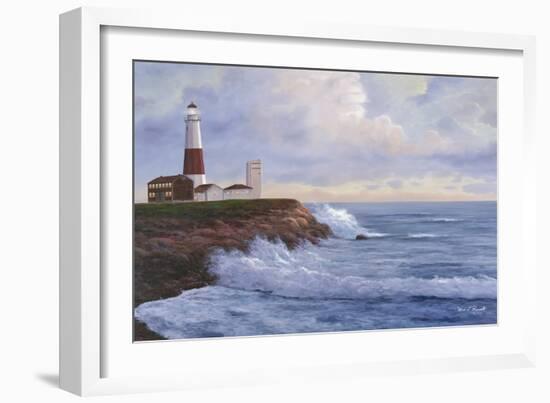 Montauk Lighthouse-Diane Romanello-Framed Art Print