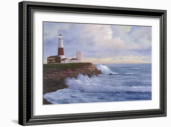 Montauk Lighthouse-Diane Romanello-Framed Art Print