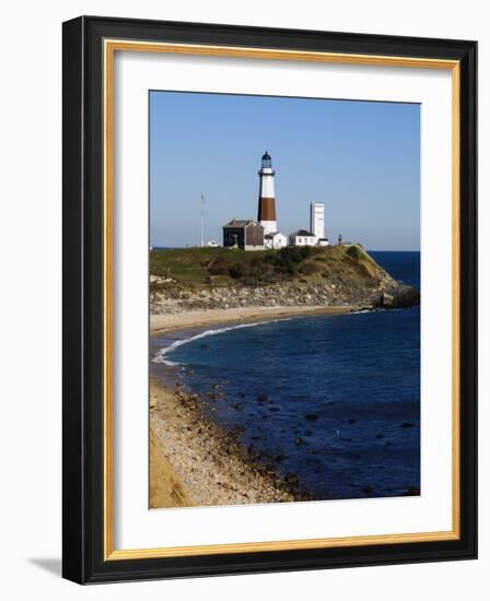 Montauk Point Lighthouse, Montauk, Long Island, New York State, USA-Robert Harding-Framed Photographic Print