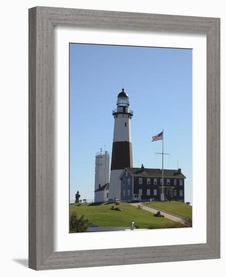 Montauk Point Lighthouse, Montauk, Long Island, New York State, USA-Robert Harding-Framed Photographic Print