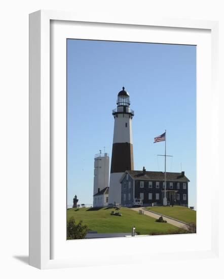 Montauk Point Lighthouse, Montauk, Long Island, New York State, USA-Robert Harding-Framed Photographic Print