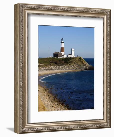 Montauk Point Lighthouse, Montauk, Long Island, New York State, USA-Robert Harding-Framed Photographic Print