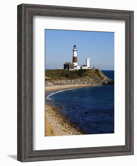 Montauk Point Lighthouse, Montauk, Long Island, New York State, USA-Robert Harding-Framed Photographic Print