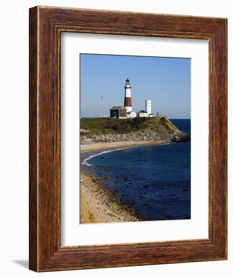 Montauk Point Lighthouse, Montauk, Long Island, New York State, USA-Robert Harding-Framed Photographic Print