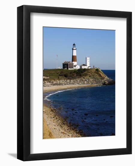 Montauk Point Lighthouse, Montauk, Long Island, New York State, USA-Robert Harding-Framed Photographic Print