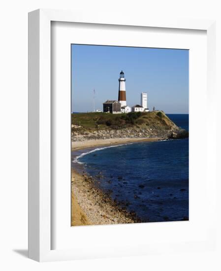 Montauk Point Lighthouse, Montauk, Long Island, New York State, USA-Robert Harding-Framed Photographic Print