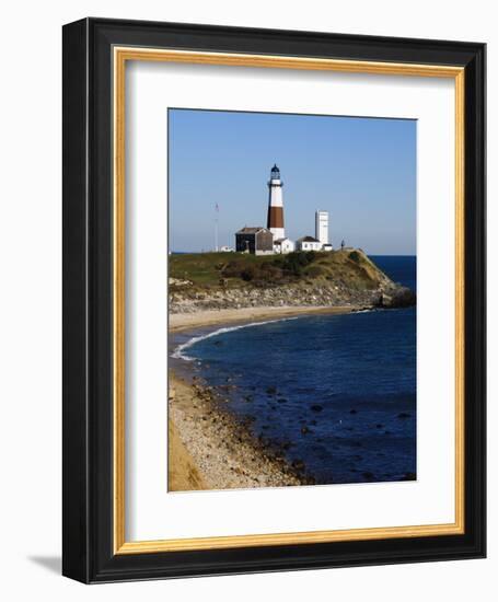 Montauk Point Lighthouse, Montauk, Long Island, New York State, USA-Robert Harding-Framed Photographic Print