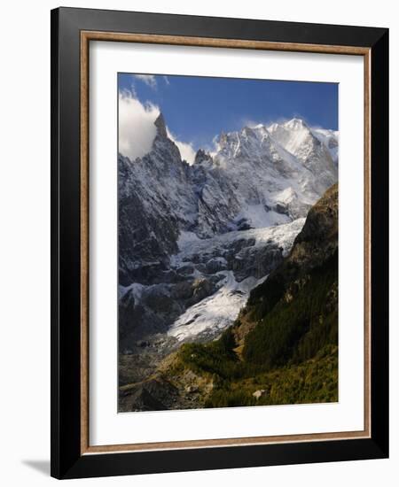Monte Bianco (Mont Blanc) Seen from Vallee D'Aosta, Suedtirol, Italy, Europe-Jochen Schlenker-Framed Photographic Print