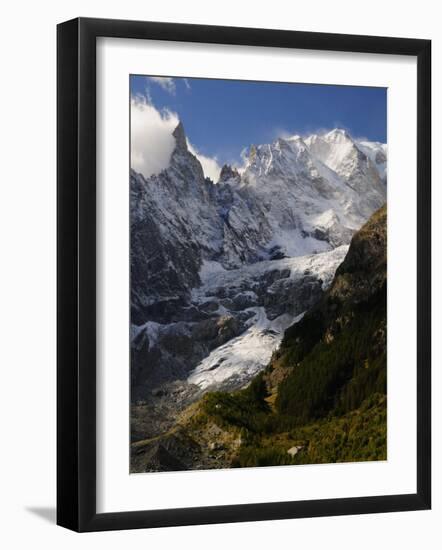 Monte Bianco (Mont Blanc) Seen from Vallee D'Aosta, Suedtirol, Italy, Europe-Jochen Schlenker-Framed Photographic Print