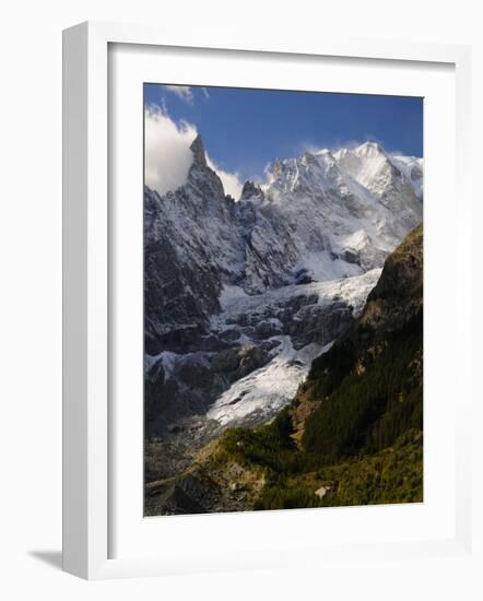 Monte Bianco (Mont Blanc) Seen from Vallee D'Aosta, Suedtirol, Italy, Europe-Jochen Schlenker-Framed Photographic Print