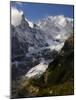Monte Bianco (Mont Blanc) Seen from Vallee D'Aosta, Suedtirol, Italy, Europe-Jochen Schlenker-Mounted Photographic Print