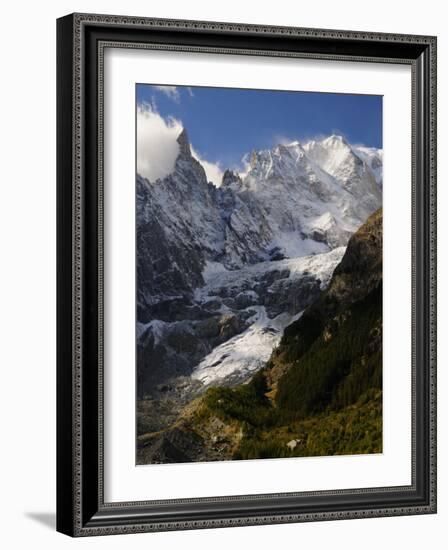 Monte Bianco (Mont Blanc) Seen from Vallee D'Aosta, Suedtirol, Italy, Europe-Jochen Schlenker-Framed Photographic Print