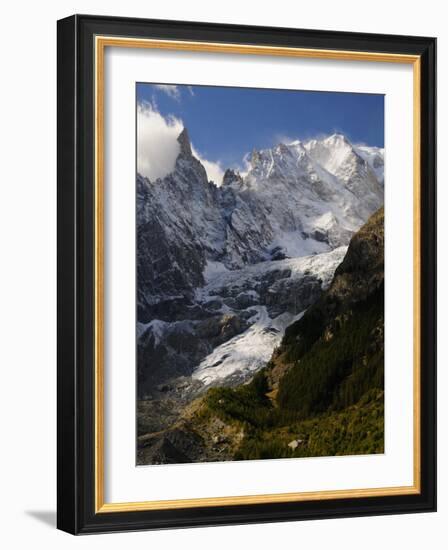 Monte Bianco (Mont Blanc) Seen from Vallee D'Aosta, Suedtirol, Italy, Europe-Jochen Schlenker-Framed Photographic Print