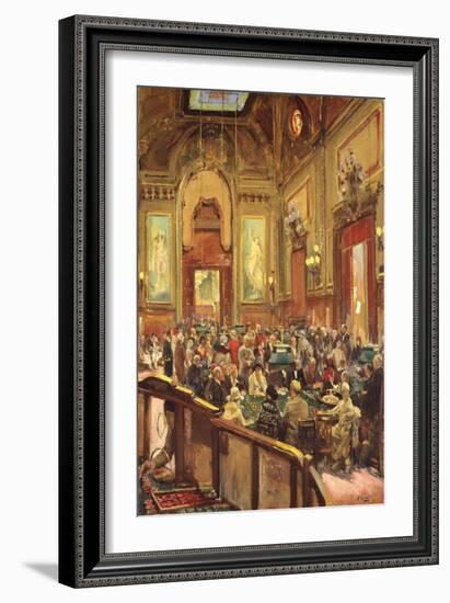 Monte Carlo, Afternoon, 1930 (Oil on Canvas)-John Lavery-Framed Giclee Print