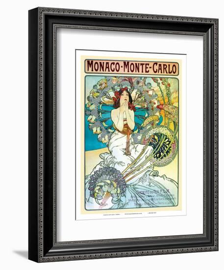 Monte Carlo, Art Nouveau, La Belle Époque-Alphonse Mucha-Framed Art Print