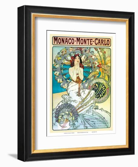 Monte Carlo, Art Nouveau, La Belle Époque-Alphonse Mucha-Framed Art Print