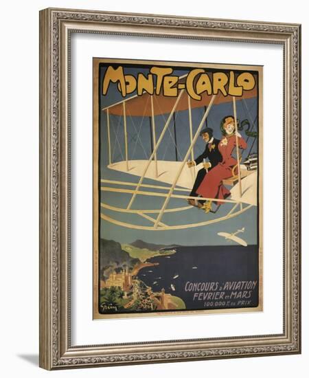 Monte Carlo Aviation Tours-null-Framed Giclee Print