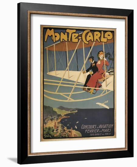 Monte Carlo Aviation Tours-null-Framed Giclee Print