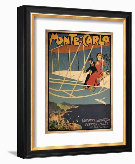 Monte-Carlo Competition Aviation-Jules Alexandre Grun-Framed Art Print