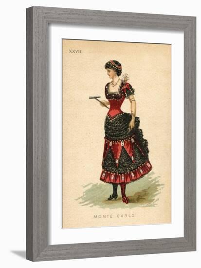 Monte Carlo Fancy Dress Costume-null-Framed Art Print