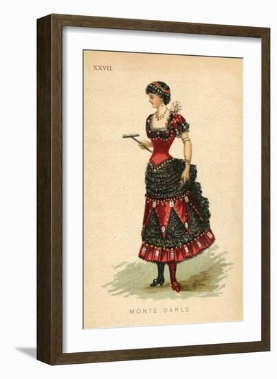 Monte Carlo Fancy Dress Costume-null-Framed Art Print