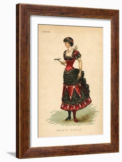 Monte Carlo Fancy Dress Costume-null-Framed Art Print