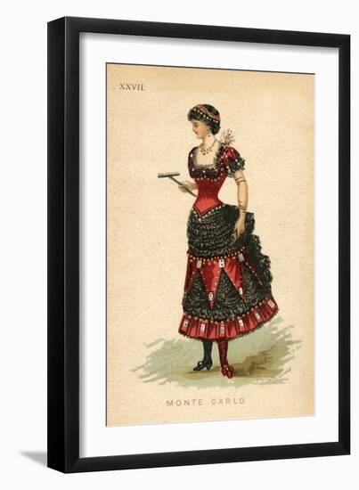 Monte Carlo Fancy Dress Costume-null-Framed Art Print