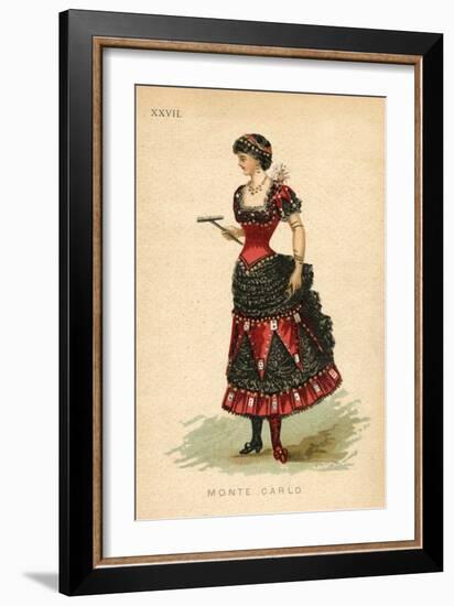 Monte Carlo Fancy Dress Costume-null-Framed Art Print