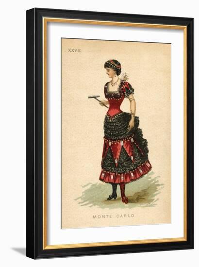 Monte Carlo Fancy Dress Costume-null-Framed Art Print