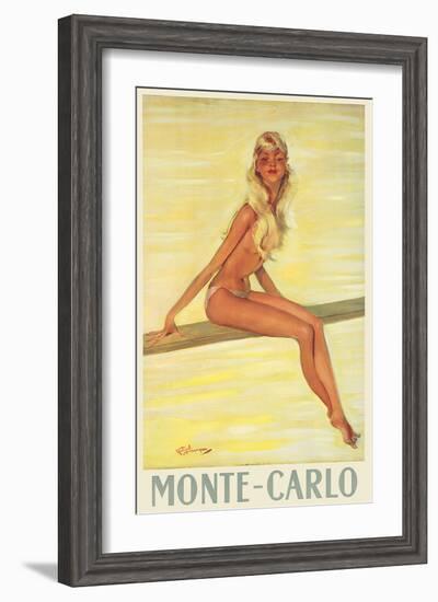 Monte-Carlo, France, c.1945-Jean-Gabriel Domergue-Framed Art Print